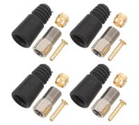 GALPADA Raccord de Durite de Frein Hydraulique Vélo en Laiton, Kit | Insert Olive Fileté, Acier Inoxydable et Pvc, Installation Facile, Stabilité Accrue, pour Vtt et Systèmes Hydrauliques