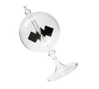 GALPADA Radiomètre Crookes Transparent Verre Borosilicaté Ailettes Solaires Mesureur Énergie Solaire pour Études Scientifiques et Décoration