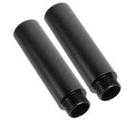 GALPADA Rallonge pour Rack de Microphone 2 Pièces en Aluminium Noir Structure Stable Adaptée pour Accessoires pour Microphones et Pied Micro Chant