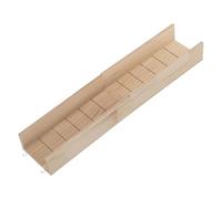 GALPADA Rampe Pliable en Bois Naturel pour Petits Animaux, Toboggan Sécurisé Kaki, pour Habitat de Cobayes et Aire de Jeux pour Hamsters