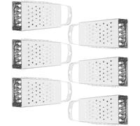 GALPADA Râpe à fromage mini compacte 6 pièces en acier inoxydable, trancheuse boîte 4 faces 3,5 pouces, râpe à légumes et carottes pour usage domestique en cuisine