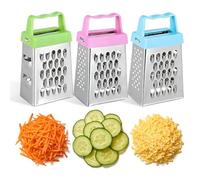 GALPADA Râpe à Fromage Râpe Multifonction Mini en Acier Inoxydable 6 Pièces Poignée Antidérapante Ustensile Cuisine Solide pour Légumes et Fromage