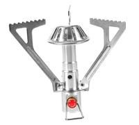 GALPADA Réchaud de Camping Compact Acier Inoxydable Tête de Brûleur Fuite Support Portable pour Pique Plein Air