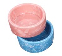 GALPADA Récipient pour Hamster en Céramique, Bol pour Nourriture Solide, Petite Coupe, Lot De 2 Pièces, pour Cochon d'Inde Et Petit Rongeur, Usage Domestique