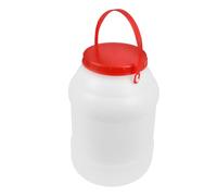 GALPADA Récipient pour Liquide Portable 12l en Hdpe et Aluminium, Blanc | Stockage Pratique, Usage Extérieur et Randonnée, Format Compact, Résiste à Pression, Fermeture par Feuille