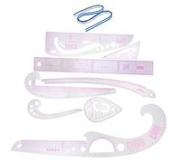 GALPADA Règles de Couture avec Règle Courbe Flexible Plastique pour Modélisme Traçage et Découpe Outil Précis pour Débutants et Tailleurs