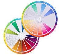 GALPADA Roue Chromatique Papier Facile à Utiliser Démonstration de Mélange des Couleurs pour Apprentissage Colorimétrie Nail Art Professionnel Femme