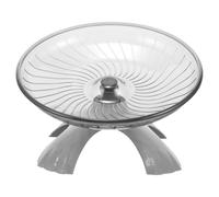 GALPADA Roue d'exercice pour Hamster Palier Silencieux en Plastique et Acier, Jouet pour Petits Animaux pour Exercice et Jeu Base Colorée Aléatoire Couleur Aléatoire