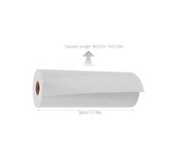 GALPADA Rouleau de 40 Yards D’Entoilage Thermocollant Non Tissé Épais 60Gsm 30Cm Large Doublure Thermofusible Simple Face pour Couture Tissu Léger Blanc Adapté à la Confection et