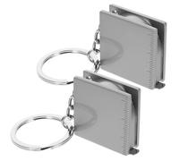 GALPADA Ruban à Mesurer Métal 1 Mètre Compact Anneau Porte-Clés pour Bricolage Extérieur et Usage Domestique Portable