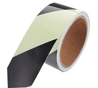 GALPADA Ruban Adhésif Lumineux PVC Bande Réfléchissante pour Guidage et Indication pour Escaliers et Passages Luminosité Ruban Fluorescent Vert Noir