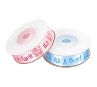 GALPADA Ruban Satin pour Baptême Garçon et Fille 10 Mètres Bleu et Rose Ruban Soi-même Résistant à L'usure Présent pour Décoration Shower et Loisirs Créatifs