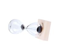 GALPADA Sablier Magnétique Verre Noir avec Sable Minuterie Décorative Créative pour Bureau Maison et Boutique Ornement de Table Original