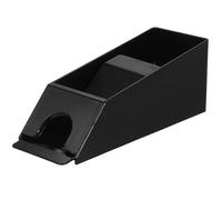 GALPADA Sabot de Cartes en Acrylique Noir, Distributeur Réutilisable pour Poker, Bords Lisses et Forme Arrondie, pour Salle de Jeux Familiale