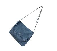 GALPADA Sac à Bandoulière Vintage En Tissu Denim Bleu Pour Femme Et Fille - Taille 30x9x25cm - Élégant Et Pratique