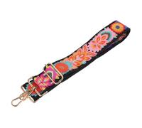 GALPADA Sac à Main à Fleurs Brodées Sangle De Guitare Large Réglable Sangle Pour Ukulélé Et Banjo Bandoulière Avec Portefeuille Intégré