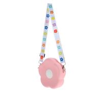 GALPADA Sac Bandoulière Léger en Silicone en Forme de Fleur avec Sangle Réglable, Porte-monnaie Pratique pour Filles, Cadeau pour Fêtes et Anniversaires
