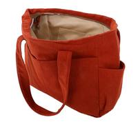 GALPADA Sac Bandoulière Toile Capacité Importante Sac Fourre-tout Résistant Canvas Polyvalent Épaule et Travers Style Japonais Casual pour Homme et Femme Orange