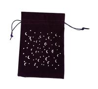 GALPADA Sac de Rangement à Cordon avec Motif Étoile et Lune Sac de Tirage pour Cartes Tarot
