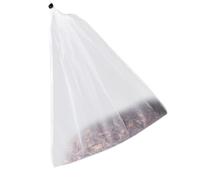 GALPADA Sachet Infuseur à Thé Réutilisable en Nylon Fermeture à Cordon, Maille Filtrante Blanche 34x37cm, pour Infuser Thés, Soupes et Jus Maison
