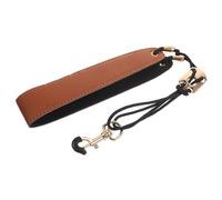 GALPADA Sangle de Cou Cuir pour Saxophone Réglable Durable et Confortable Compatible Alto Ténor Soprano Dispersant Poids pour Pratique et Performance