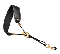 GALPADA Sangle de Harnais en Cuir pour Saxophone Alto et Ténor, Réglable Finition Antidérapante, Conçue pour Sessions Prolongées et Transport Pratique