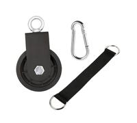 GALPADA Sangle de Nylon avec Poulie à Roulement pour Entraînement Musculation à et Gym Fixation Polyvalente avec Crochet pour Câble Fitness Bloc de Poids et Treuil