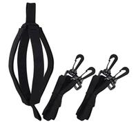 GALPADA Sangle D'entraînement de Volleyball Portable 1 Set en Nylon Noir