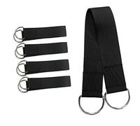 GALPADA Sangles De Connexion pour Balançoires Garçon Et Filles Groupe De Swing pour Garçon Et Filles Intérieur Extérieur 2 Pièces Corde De Fixation De Balançoire Résistante Légère Noire