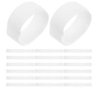 GALPADA Sangles de Fixation Antidérapantes pour Bottes de Chien, 20 Pièces, Accessoires Légers en Nylon et Polyester, Protection Patte pour Activités Extérieures, Couleur Blanche