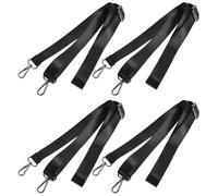 GALPADA Sangles Élastiques Réglables pour Jambes de Cheval, Lot de 4 Sangles de Cuisse en Nylon Double Boucle Métallique, Fixation Sécurisée pour Couverture de Cheval, Accessoires