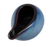GALPADA Saucière à Lait en Céramique 100ml Bec Spécial, Facile à Nettoyer, pour Servir à Table, Design Élégant Bleu Compatible Plupart des Styles de Table