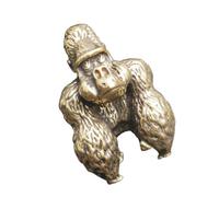 GALPADA Sculpture de Singe Laiton Vintage Décor de Bureau Figurine Orang-outan Compacte et Élégante pour Cadeau