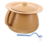 GALPADA Seau à Urine Portable Unisexe avec Couvercle Urinoir en Plastique Antidérapant Pot de Chambre pour Garçon et Filles et Adultes Pratique Maison et Crachoir Réutilisable