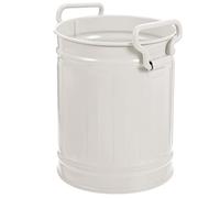 GALPADA Seau De Rangement En Fer Forgé Petit Poubelle De Bureau Poubelles Rustique Sombre Organisateur De Pinceaux De Maquillage Galvanisé Ordures Déchets Pouvez Décoratif Le Fer Blanche