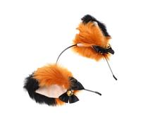 GALPADA Serrage-tête Oreilles De Chat Pelucheux 1 Taille Unique Cosplay Fêtes Jeune Femme Cloche Dorée