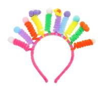 GALPADA Serre-tête Créatif Coloré pour Femme avec Bâton Torsadé Accessoire Amusant et Léger pour Fêtes Déguisées Carnaval et Séances Photo