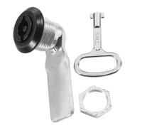 GALPADA Serrure à Came Métallique pour Bac à Ordures Extérieur Clé pour Poubelle de Collectivité Verrou Étanche pour Portes de Meubles et Boîtes Aux Lettres