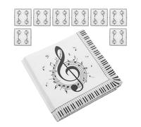 GALPADA Serviettes en Papier Musicales à Motif de Notes de Musique 100 Pièces Serviettes Jetables pour Cocktail et Dîner Décorations Festives pour Anniversaire Mariage et Fête