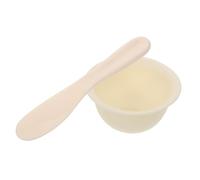 GALPADA Set de 2 Bols à Masque en Silicone Beige, Légers et Robustes, Faciles à Utiliser pour Préparer et Appliquer Vos Soins Visage à Domicile