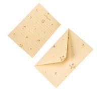 GALPADA Set de 20 Pièces Papier à Lettres et Enveloppes en Papier Motif Floral, Pratique et Résistant, pour Invitations d'anniversaire et Réponses de Lettres