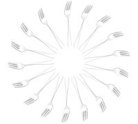 GALPADA Set de 24 Fourchettes à Gâteau en Acier Inoxydable, Design Exquis, Surface Lisse, Polyvalentes, Portables, pour Repas Quotidiens la Maison