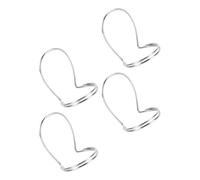 GALPADA Set de 4 Médiators en Métal Creux pour Mandoline et Banjo, Onglets pour Pouce et Index Protection, Légers et Flexibles pour Jeu Précis en Concert