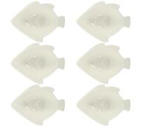 GALPADA Set de 6 Bols à Sauce en Céramique Blanche, Forme Poisson, Créatifs et Faciles à Nettoyer, Maison Restaurants