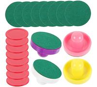 GALPADA Set de Jeu de Hockey Glace Mini avec Palets et Poussoirs Accessoires pour Table de Hockey et Remplacement Pratique pour Loisirs