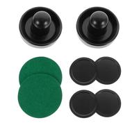 GALPADA Set de Palets et Poussoirs pour Table de Hockey Air Accessoires Ergonomiques et Noir Kit Complet pour Jeu de Hockey Portable et Société