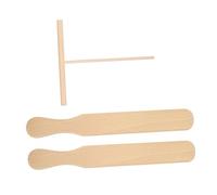 GALPADA Set de Ustensiles pour Râteau Étaleur Spatule Ergonomique et Shape Hêtre pour Cuisine Pâtisserie et Stands de Pancakes