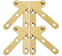 GALPADA Sets de Charnières Cachées Lisse Lot de 4 en Cuivre Rotatives à 360 Degrés pour Porte Secrète Adaptées pour Meubles et Portes en Bois, Usage Maison et Bureau