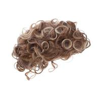 GALPADA Short Curly Hair Wig For Women Natural Look Synthetic Fiber European Style Easy To Manage Short Wavy Hair For Cosplay Parties And Daily Wear
