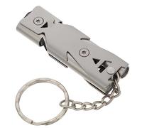 GALPADA Sifflet pour Oiseaux Acier Inoxydable avec Porte Clés Accessoire de Formation pour Pigeons Sifflet Portable pour Oiseaux Outil de Communication pour Volatiles